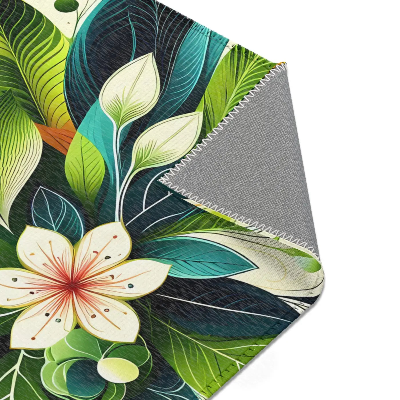 Floral Area Rugs - Large Leaf Designs for Living Spaces - DipaliZ