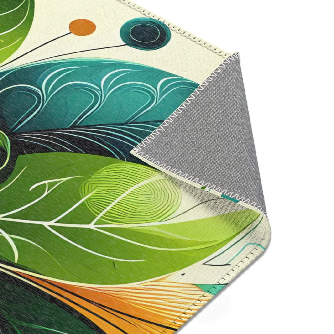 Floral Area Rugs - Large Leaf Designs for Living Spaces - DipaliZ