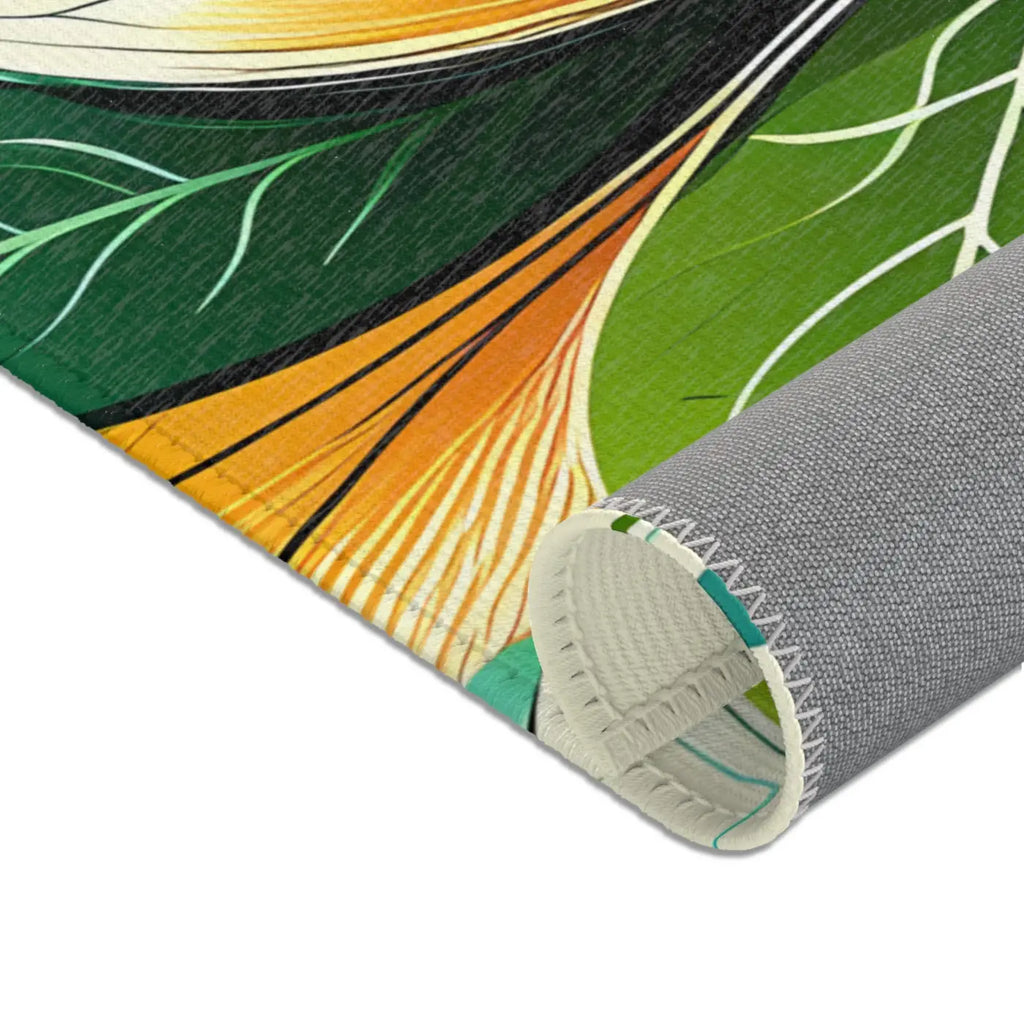 Floral Area Rugs - Large Leaf Designs for Living Spaces - DipaliZ