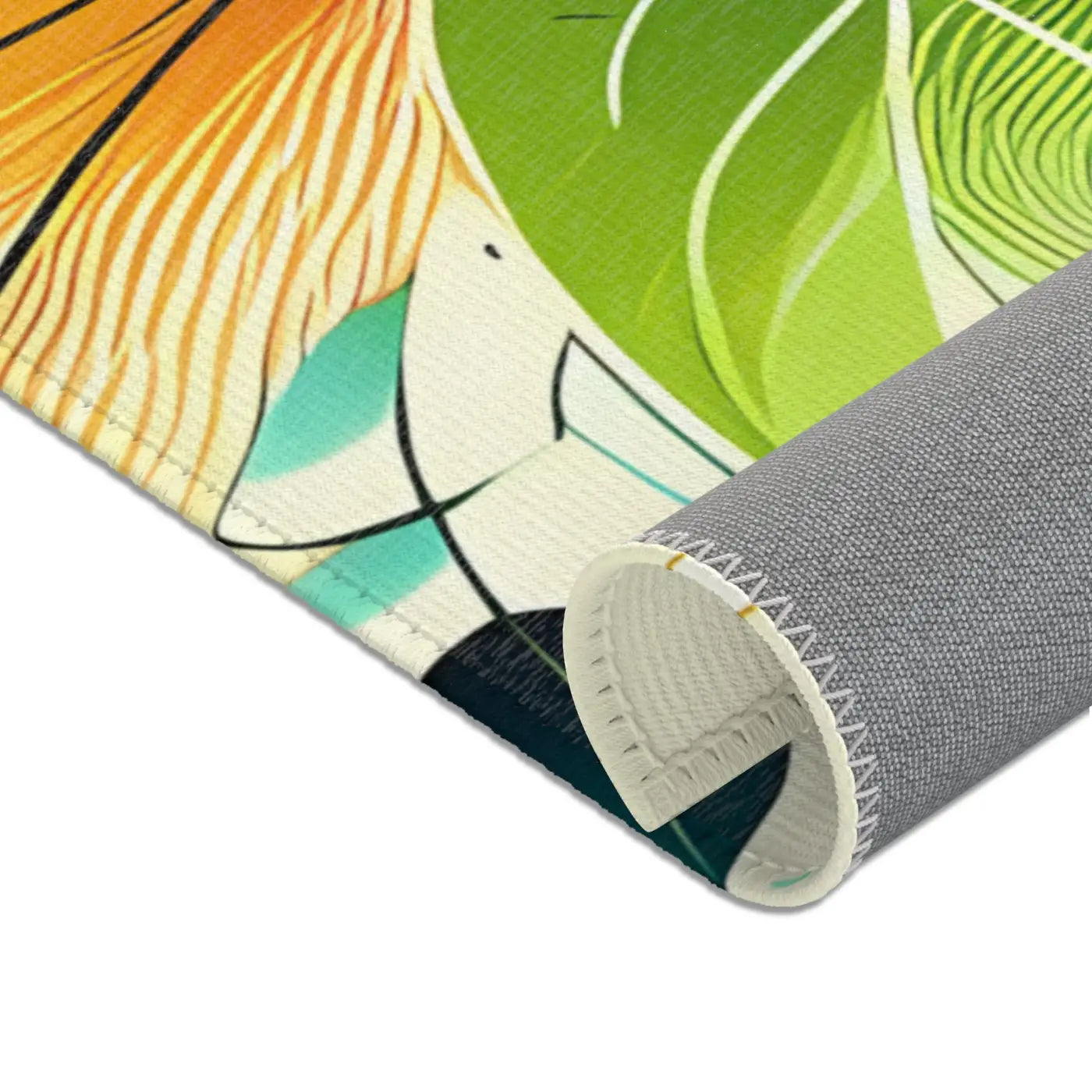 Floral Area Rugs - Large Leaf Designs for Living Spaces - DipaliZ