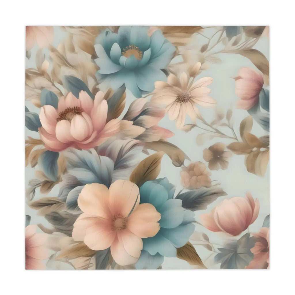 Large Flowers Tablecloth - Vibrant Dining Decor - DipaliZ