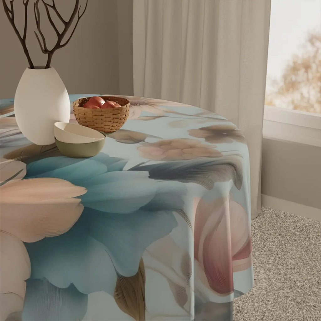 Large Flowers Tablecloth - Vibrant Dining Decor - DipaliZ