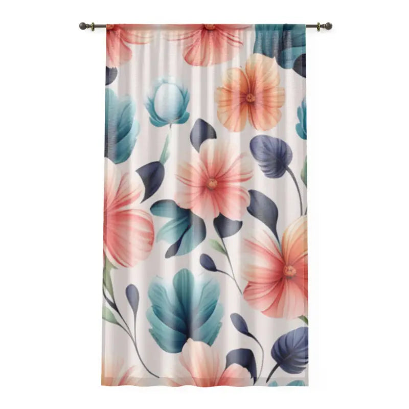 Large Pastel Flowers Curtains - Dreamy Home Decor - DipaliZ