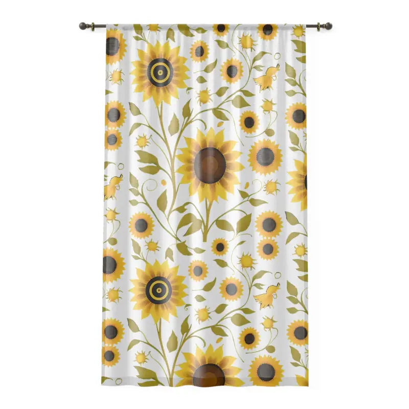 Large Sunflowers Window Curtain - Bold Home Decor - DipaliZ