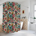 Vibrant Floral Shower Curtain - Durable Polyester - DipaliZ