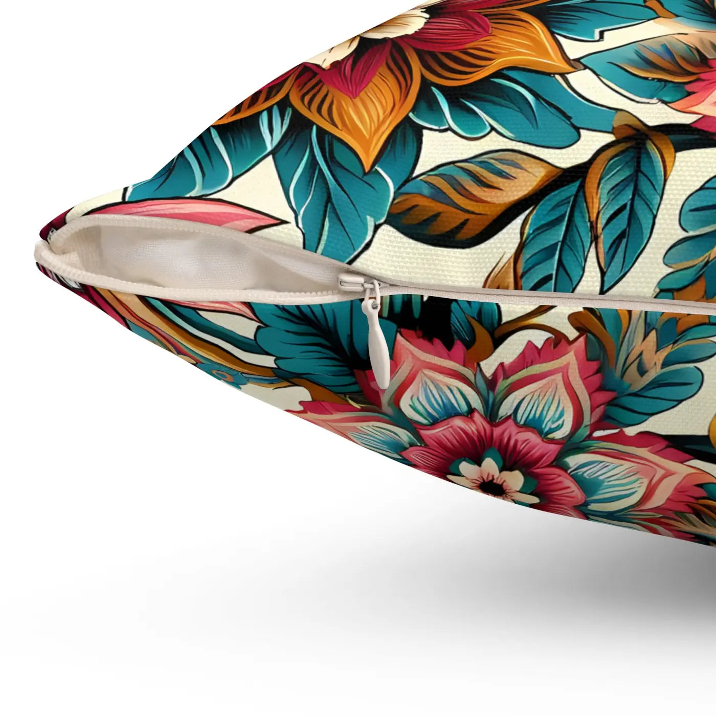 Vibrant Flowers Polyester Pillow - Bold Home Accents - DipaliZ