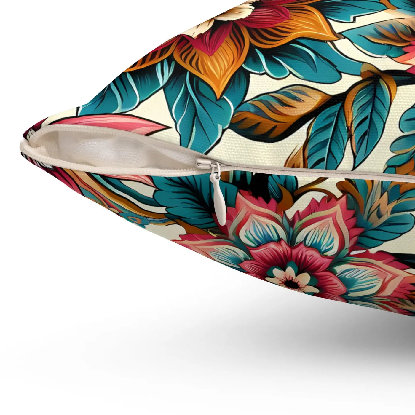 Vibrant Flowers Polyester Pillow - Bold Home Accents - DipaliZ