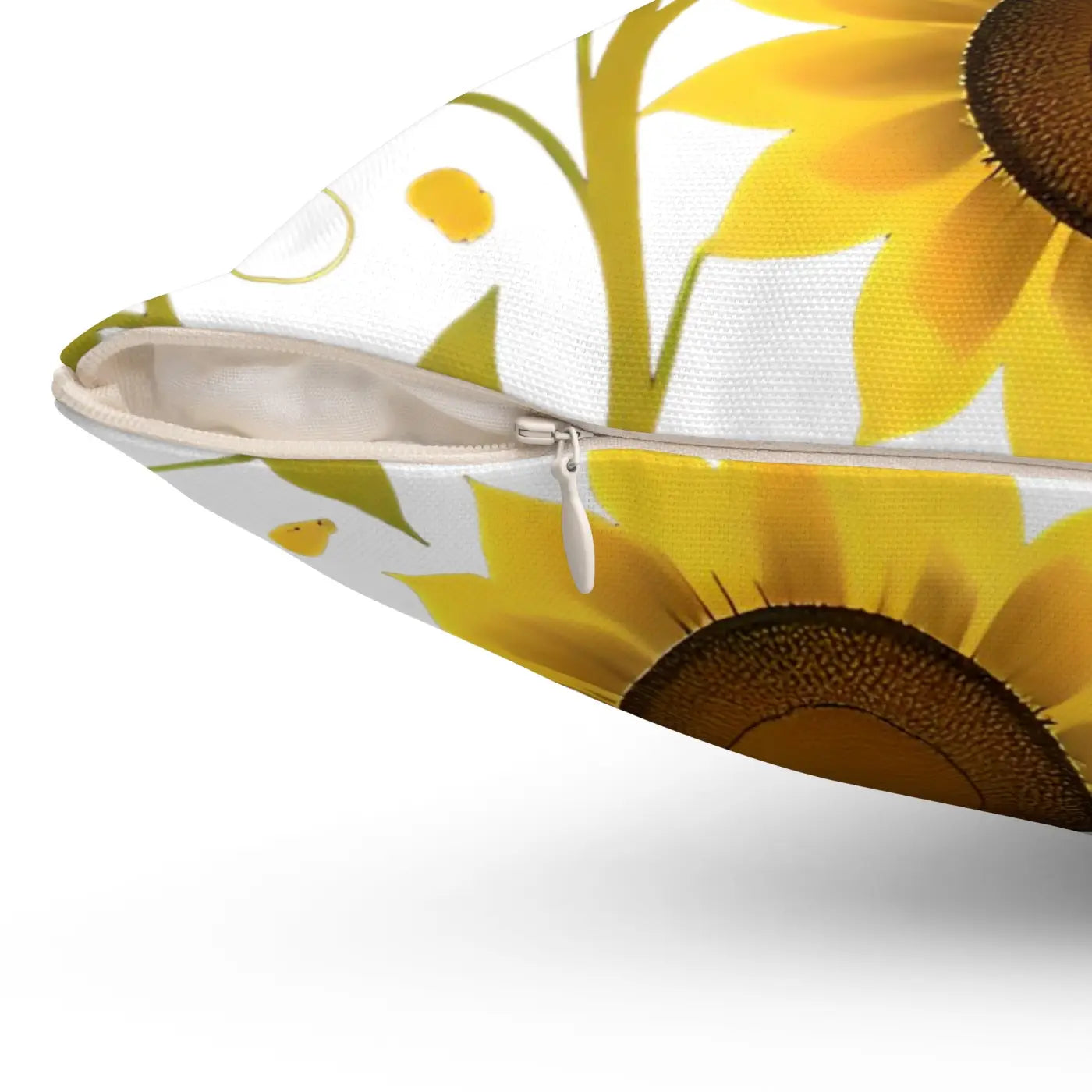 Large Yellow Sunflowers Square Pillow - Spun Polyester - DipaliZ