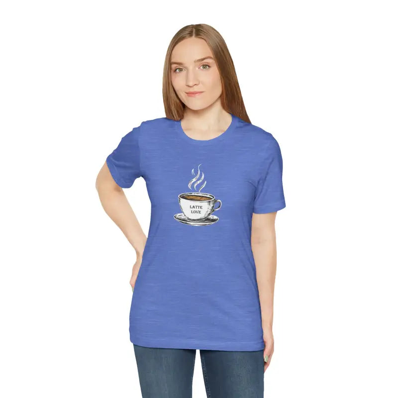 Latte Lovers Jersey Short Sleeve Tee - Coffee Comfort - DipaliZ