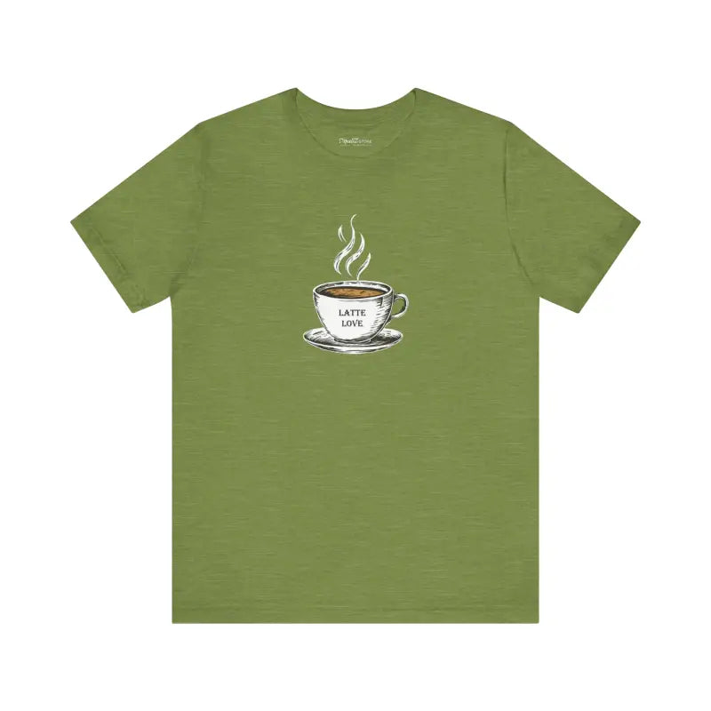 Latte Lovers Jersey Short Sleeve Tee - Coffee Comfort - DipaliZ
