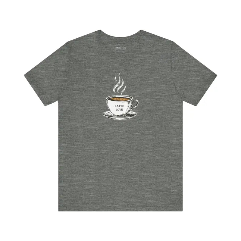 Latte Lovers Jersey Short Sleeve Tee - Coffee Comfort - DipaliZ