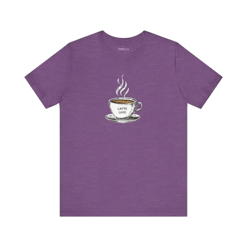 Latte Lovers Jersey Short Sleeve Tee - Coffee Comfort - DipaliZ