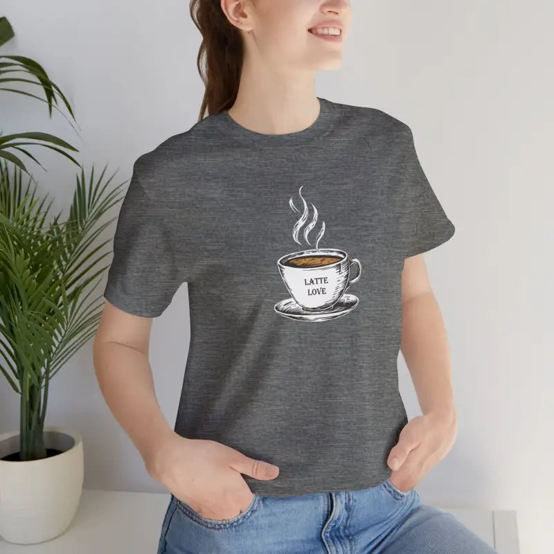 Latte Lovers Jersey Short Sleeve Tee - Coffee Comfort - DipaliZ