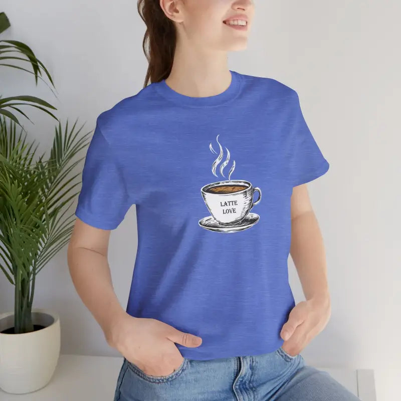 Latte Lovers Jersey Short Sleeve Tee - Coffee Comfort - DipaliZ