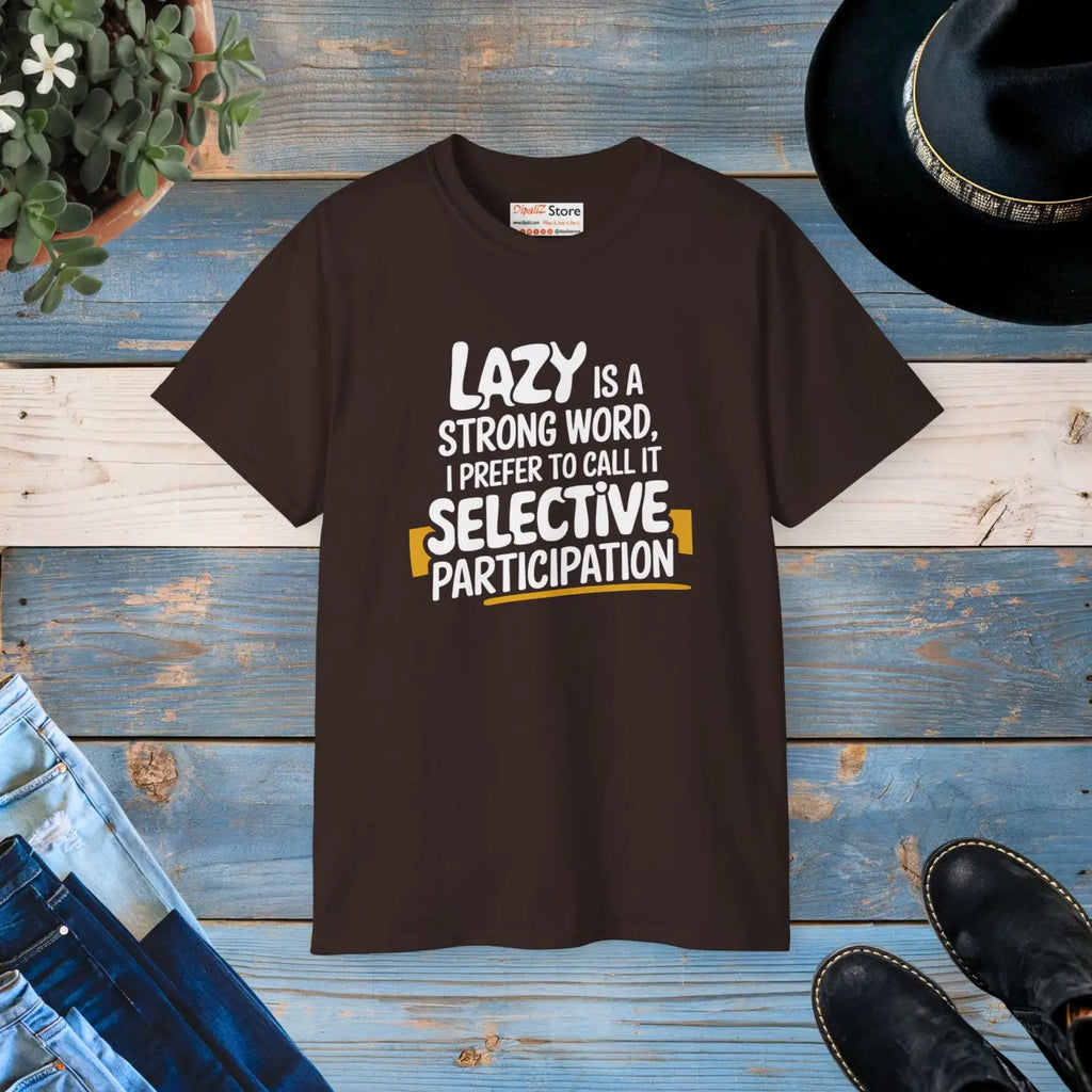 Ultra Cotton Tee Chill Vibes - Effortless Comfort Style - DipaliZ