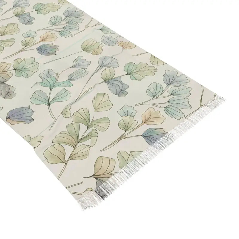 Bold Leaves Nature Scarf - Polyester Statement Piece - DipaliZ