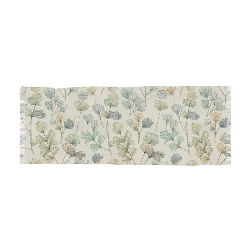 Bold Leaves Nature Scarf - Polyester Statement Piece - DipaliZ