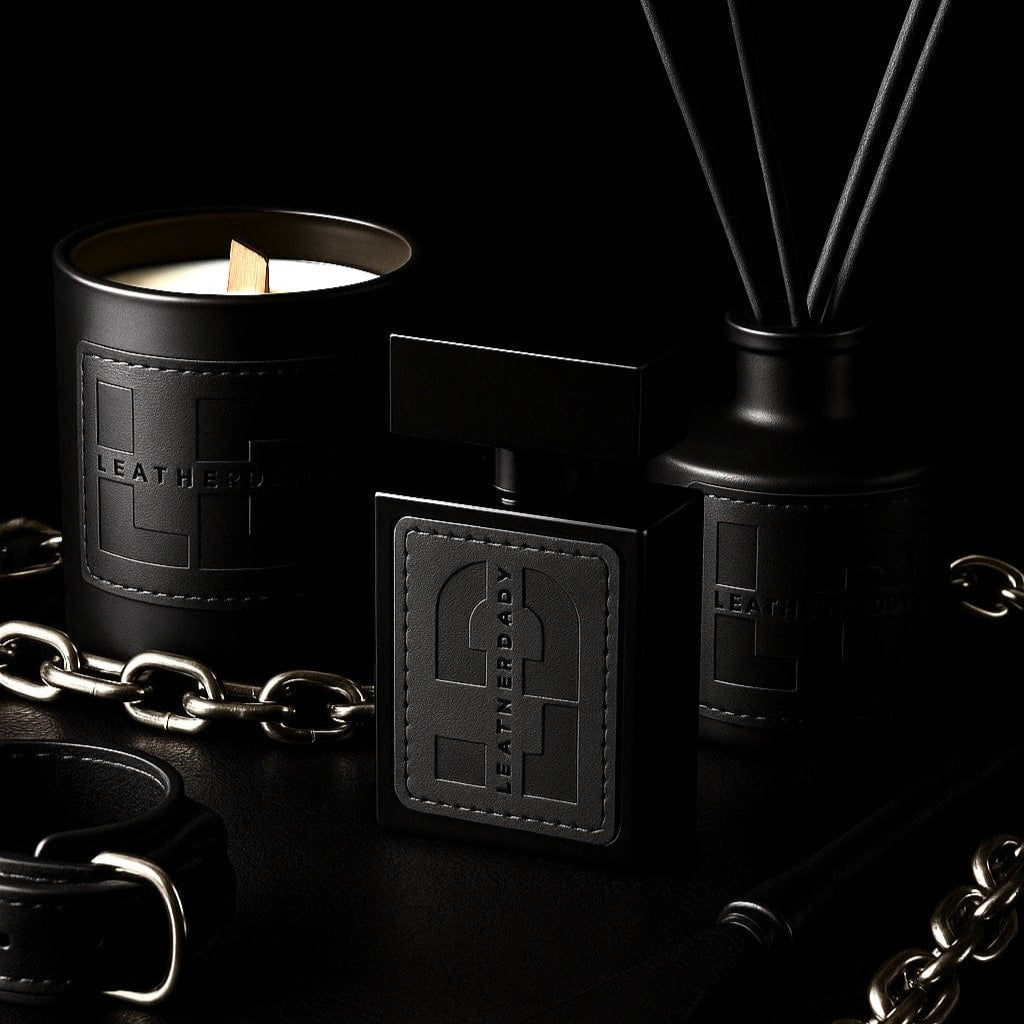 Hand-Poured Soy Wax Candle - Signature LeatherDaddy Fragrance