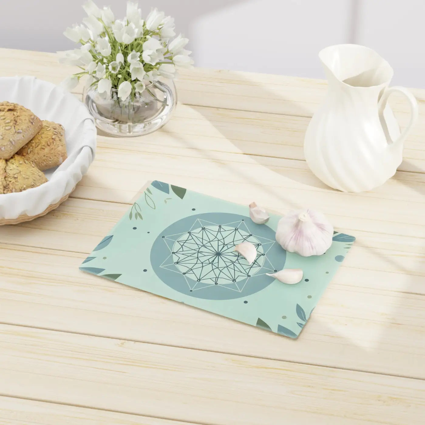 Pattern Cutting Board - Geometric Kitchen Essential - DipaliZ