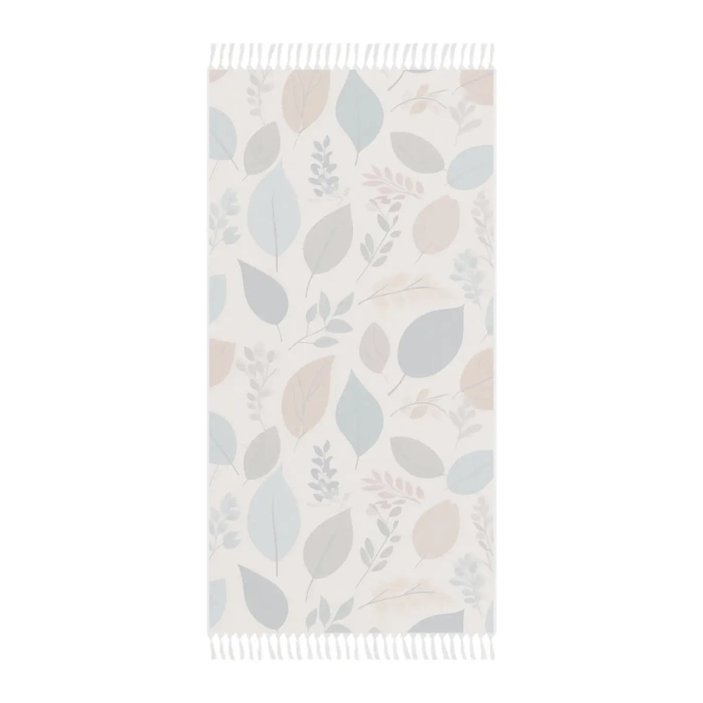 Boho Beach Cloth - Leaves Pattern Outdoor Blanket - DipaliZ