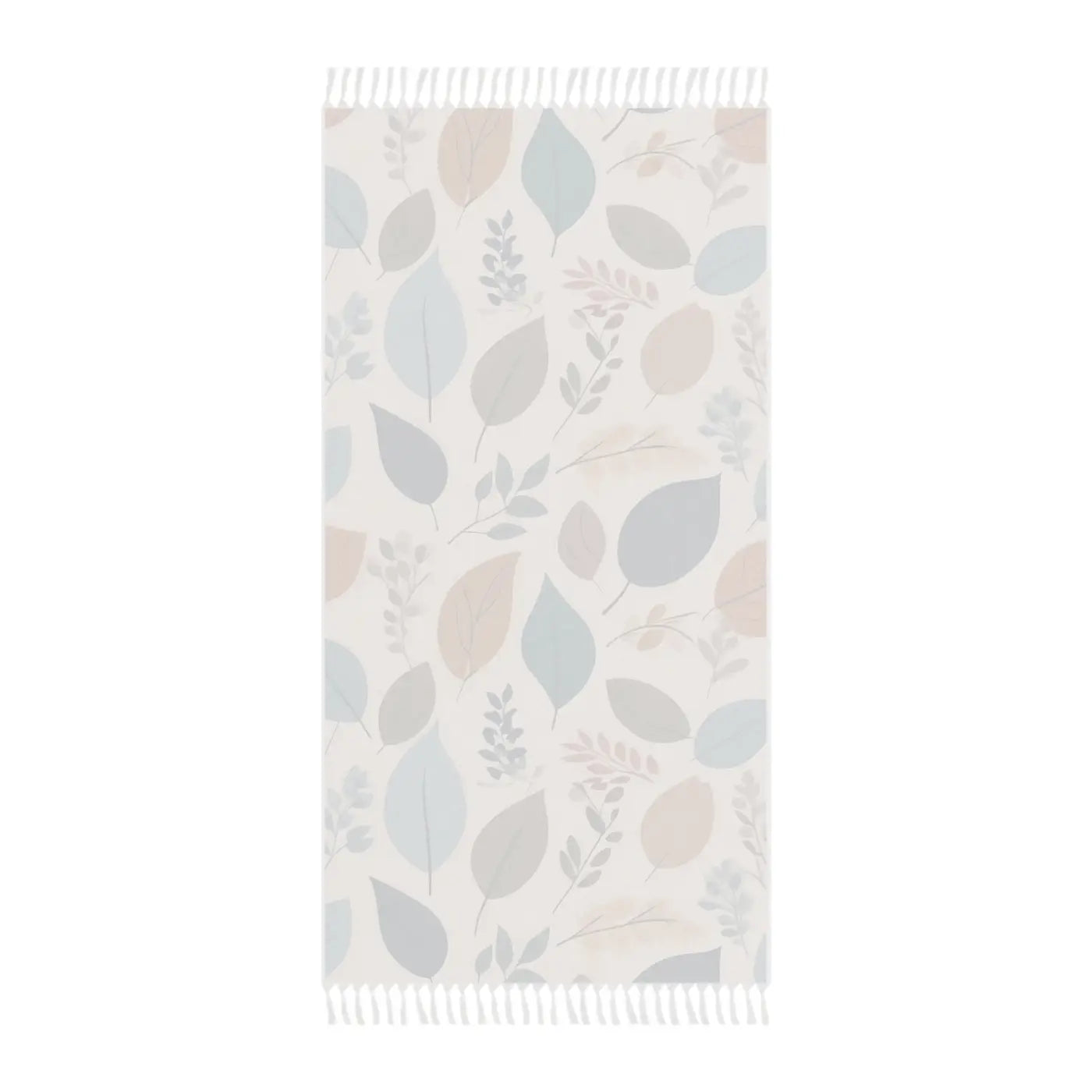 Boho Beach Cloth - Leaves Pattern Outdoor Blanket - DipaliZ
