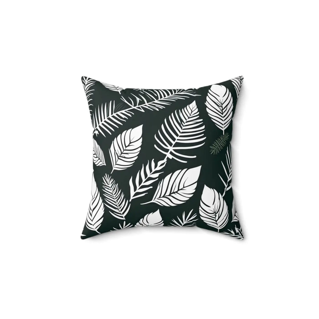 Leaves Throw Pillow - Double-Sided Print Spun Polyester - DipaliZ