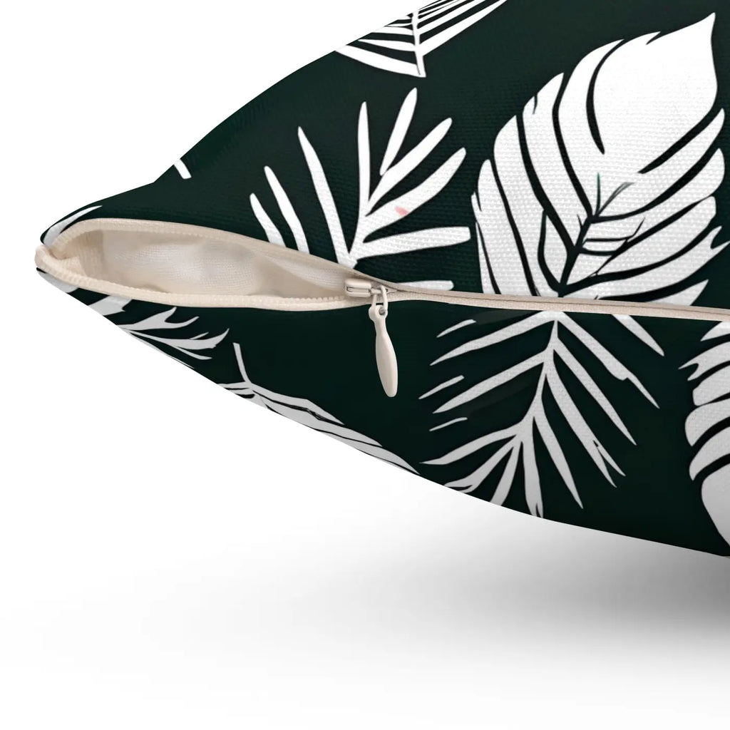 Leaves Throw Pillow - Double-Sided Print Spun Polyester - DipaliZ