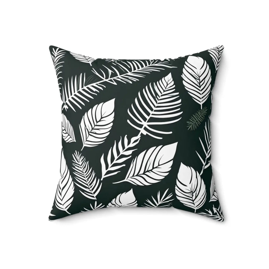 Leaves Throw Pillow - Double-Sided Print Spun Polyester - DipaliZ