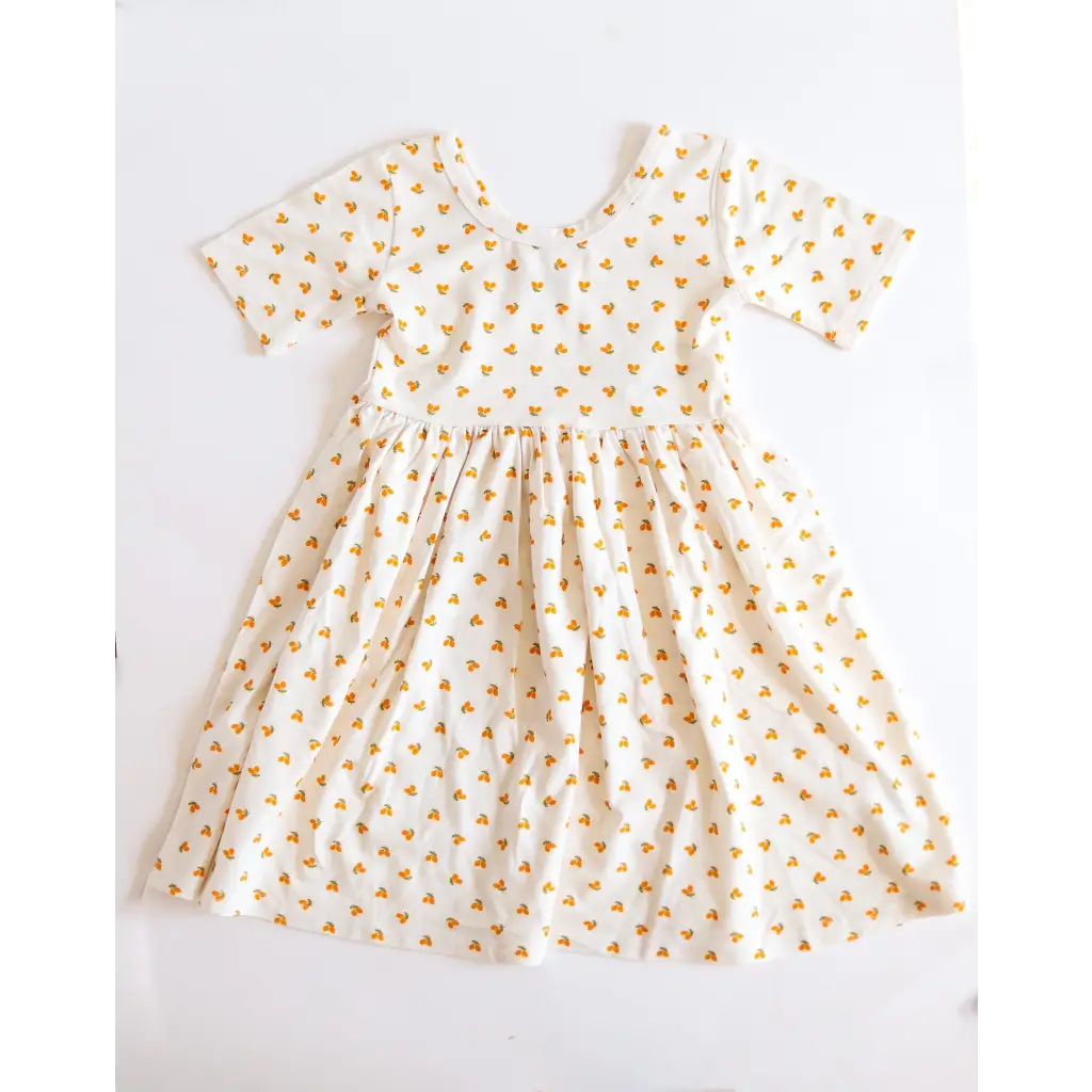 Lemon Shake Up All Day Twirl Dress for Kids