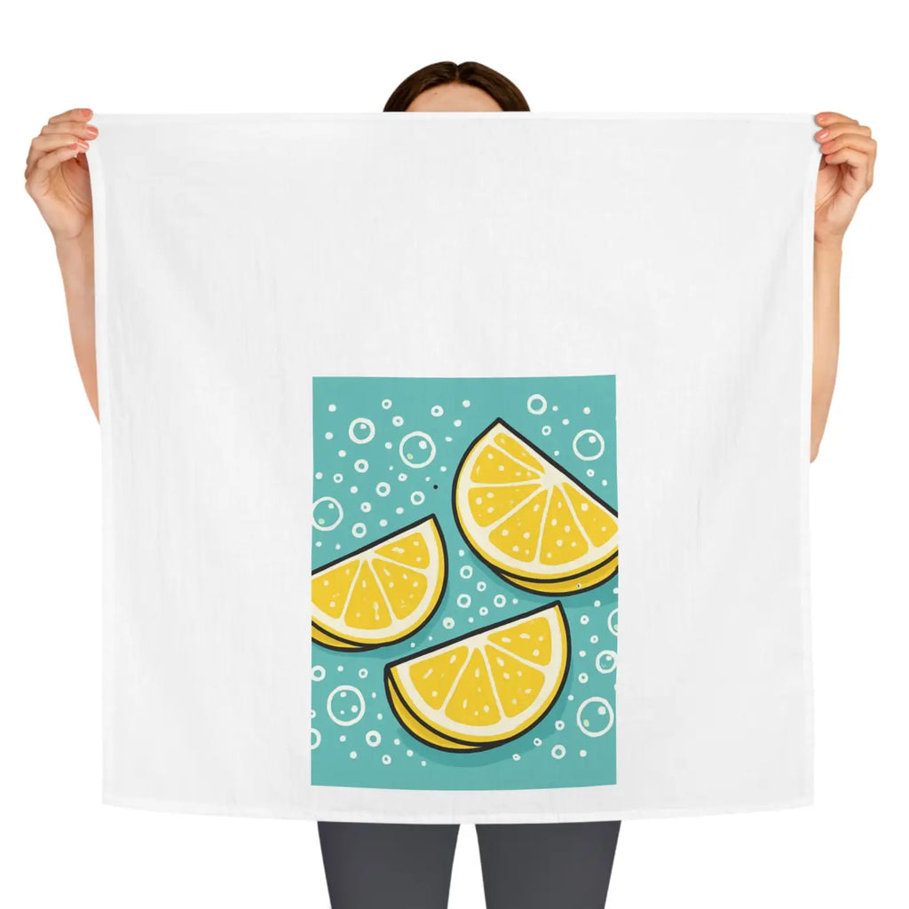 Lemon Slice Tea Towel - Bright Home Accent Kitchen Essential - DipaliZ