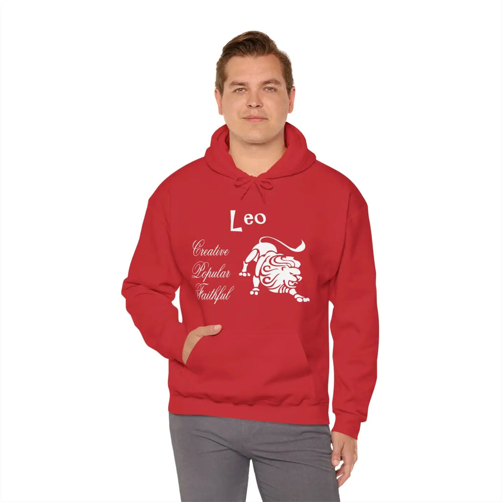 Leo Zodiac Sign Hoodie - Unisex Heavy Blend Sweatshirt - DipaliZ