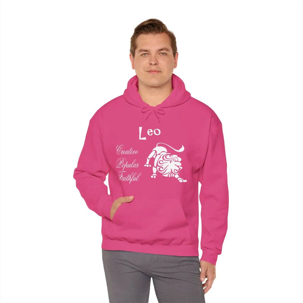 Leo Zodiac Sign Hoodie - Unisex Heavy Blend Sweatshirt - DipaliZ