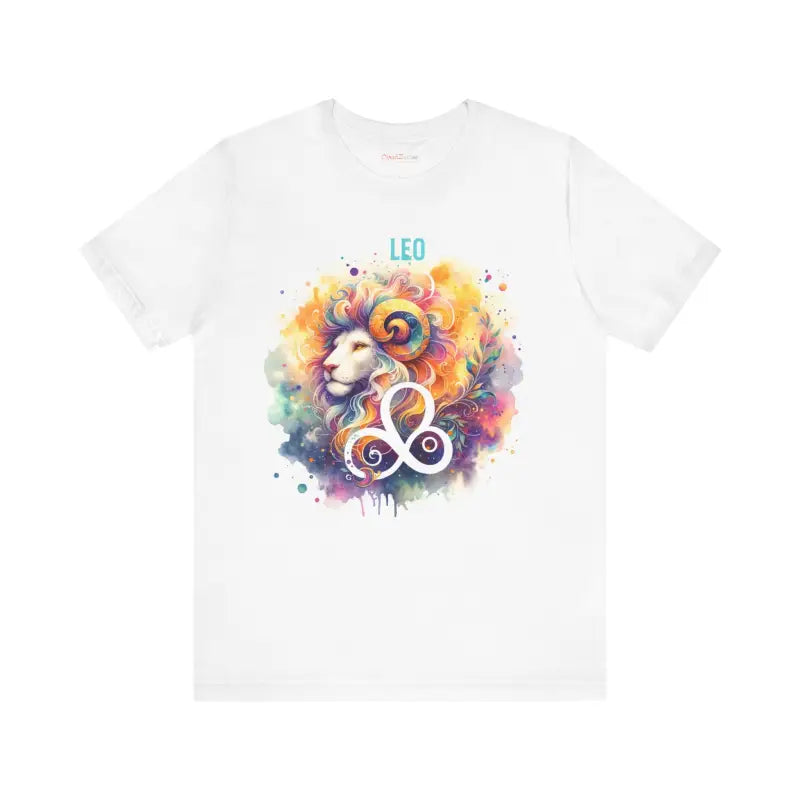 Leo Zodiac Sign Tee - Starry Jersey Short Sleeve - DipaliZ