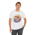 Leo Zodiac Sign Tee - Starry Jersey Short Sleeve - DipaliZ