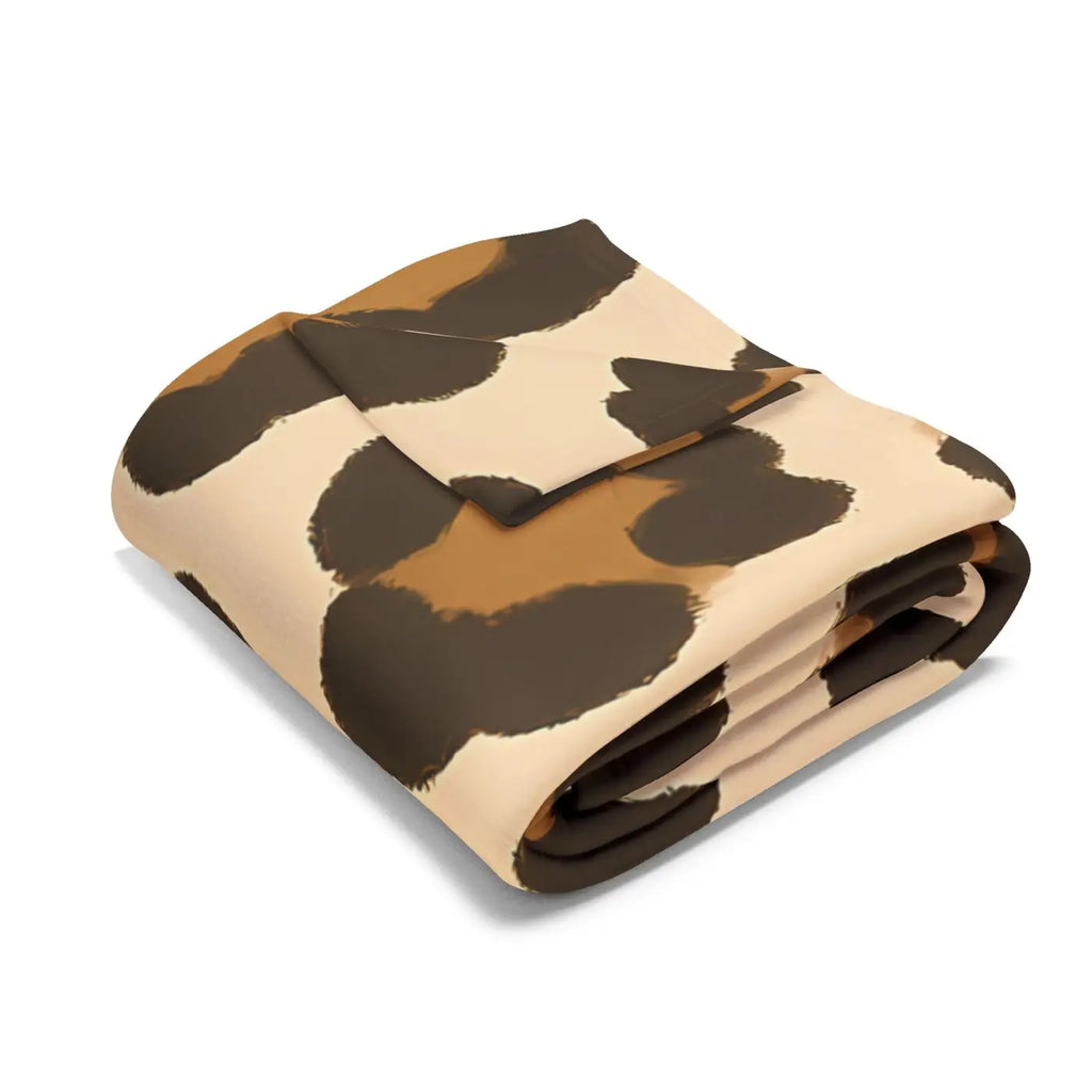 Cozy Throw Fleece Blanket - Leopard Animal Print Decor - DipaliZ