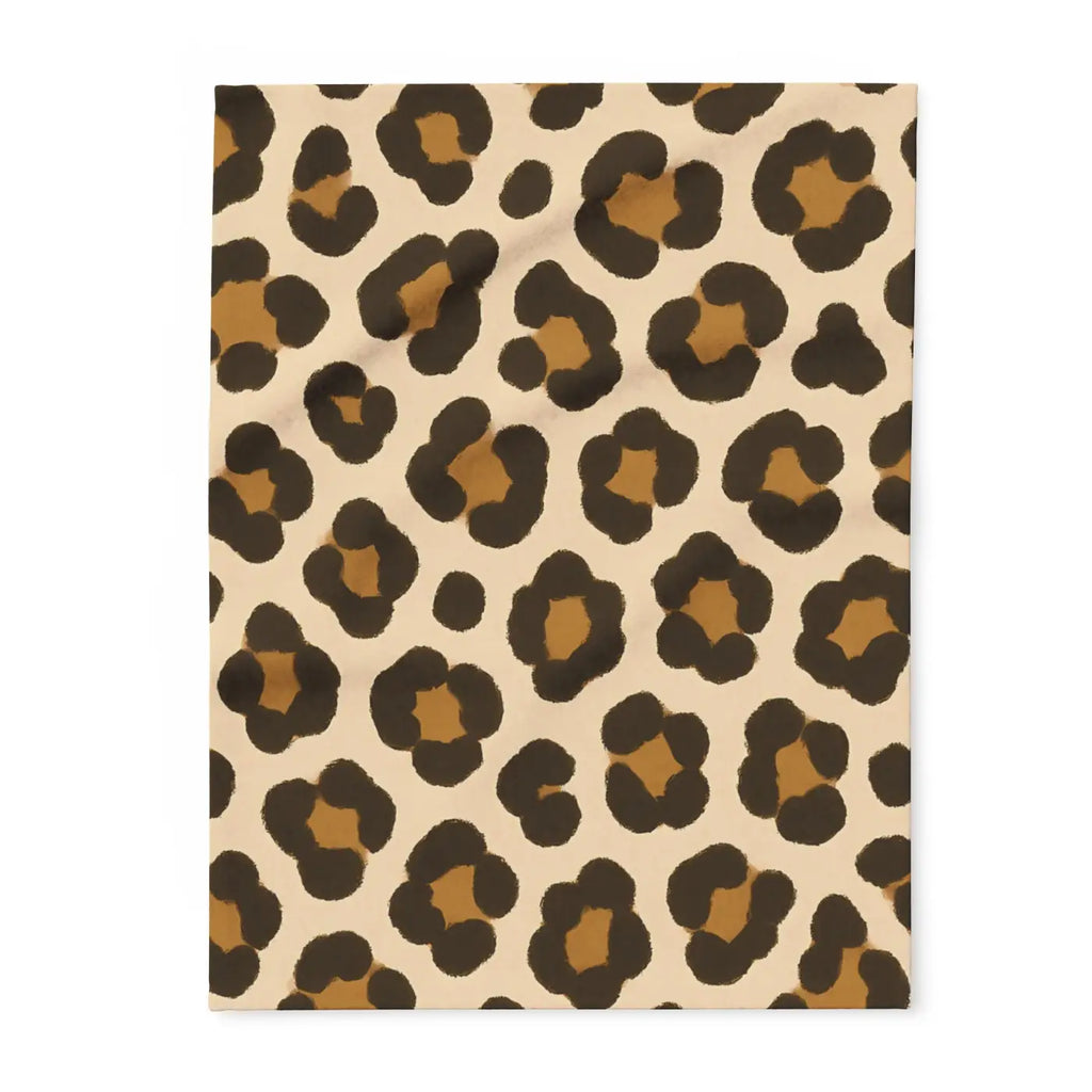 Cozy Throw Fleece Blanket - Leopard Animal Print Decor - DipaliZ