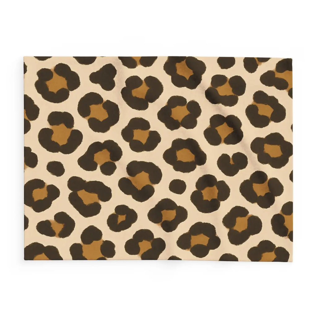 Cozy Throw Fleece Blanket - Leopard Animal Print Decor - DipaliZ