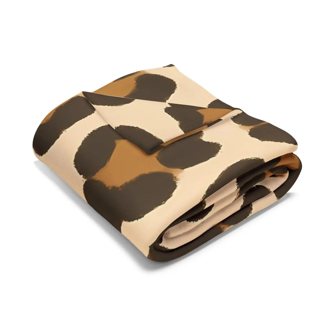Cozy Throw Fleece Blanket - Leopard Animal Print Decor - DipaliZ