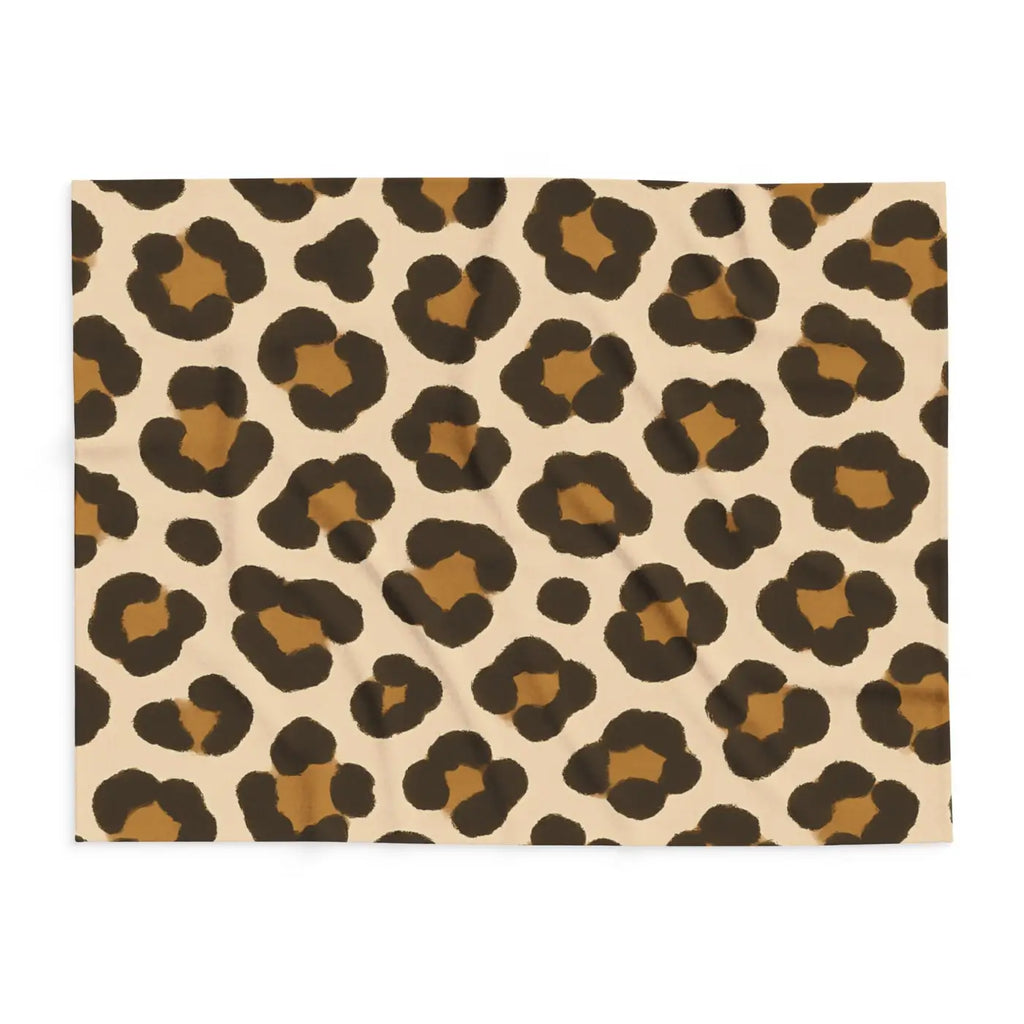 Cozy Throw Fleece Blanket - Leopard Animal Print Decor - DipaliZ