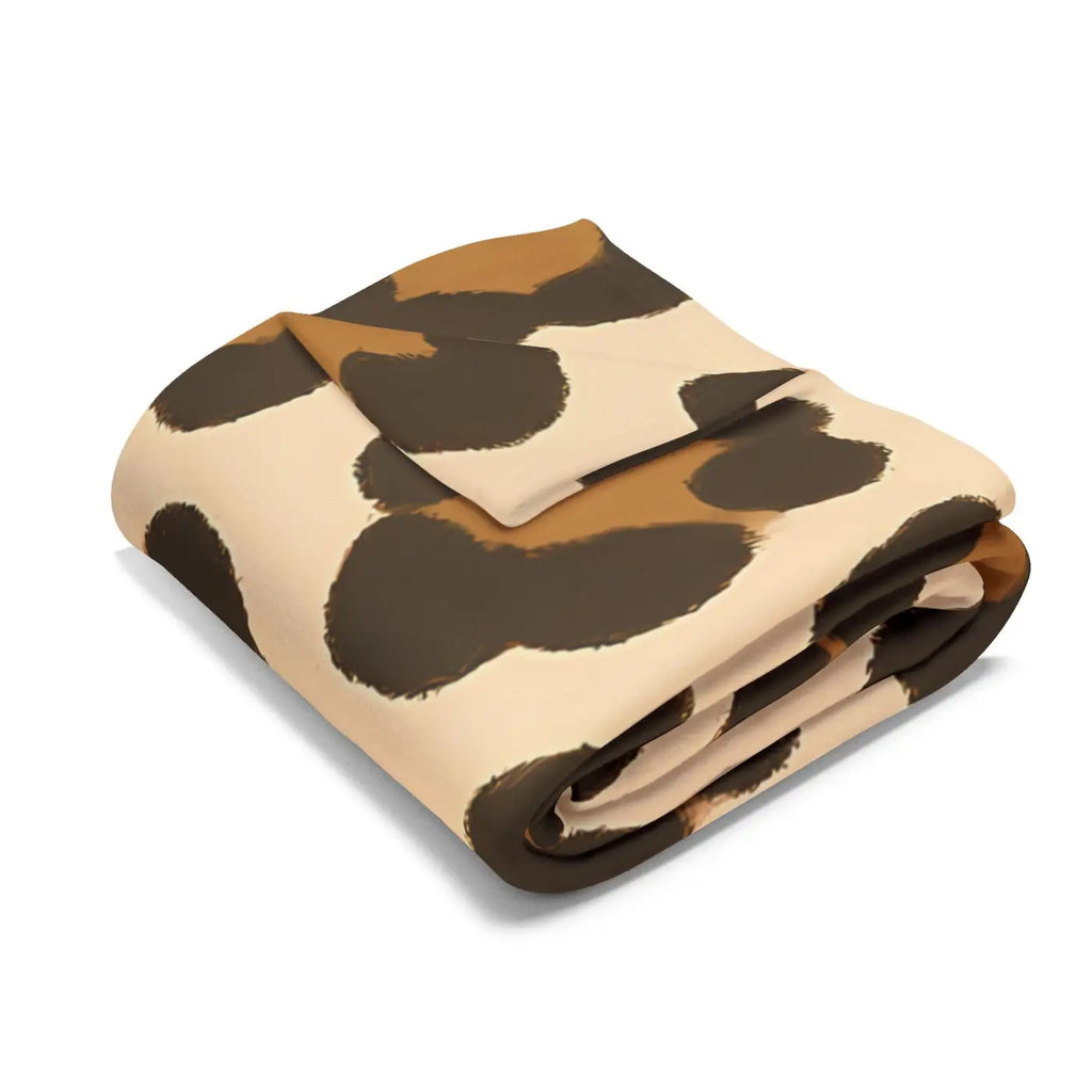 Cozy Throw Fleece Blanket - Leopard Animal Print Decor - DipaliZ
