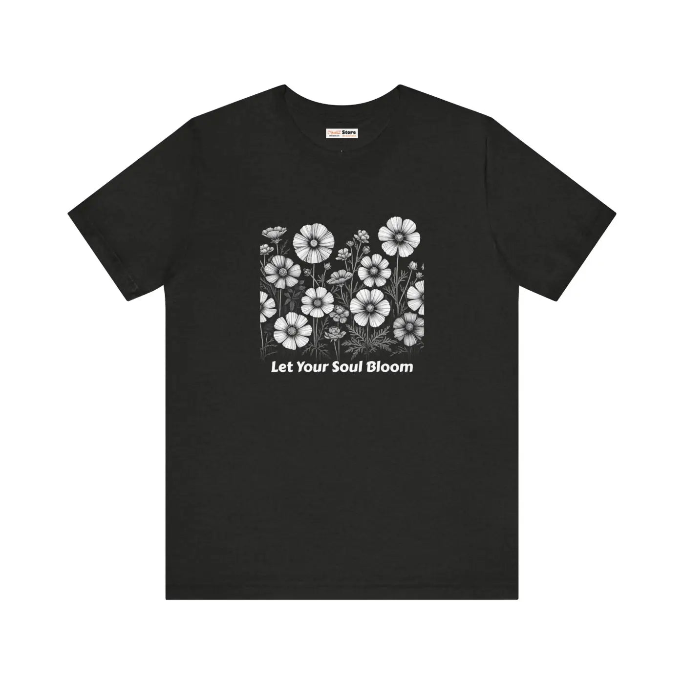 Soul Bloom Short Sleeve Tee - Tapered Shoulders Unisex - DipaliZ