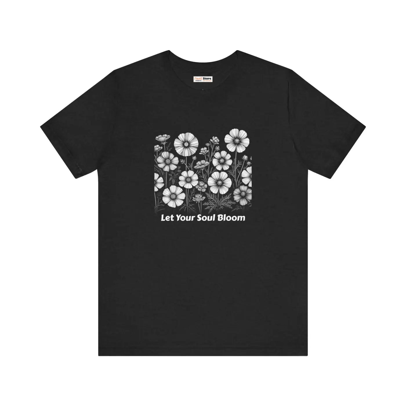Soul Bloom Short Sleeve Tee - Tapered Shoulders Unisex - DipaliZ