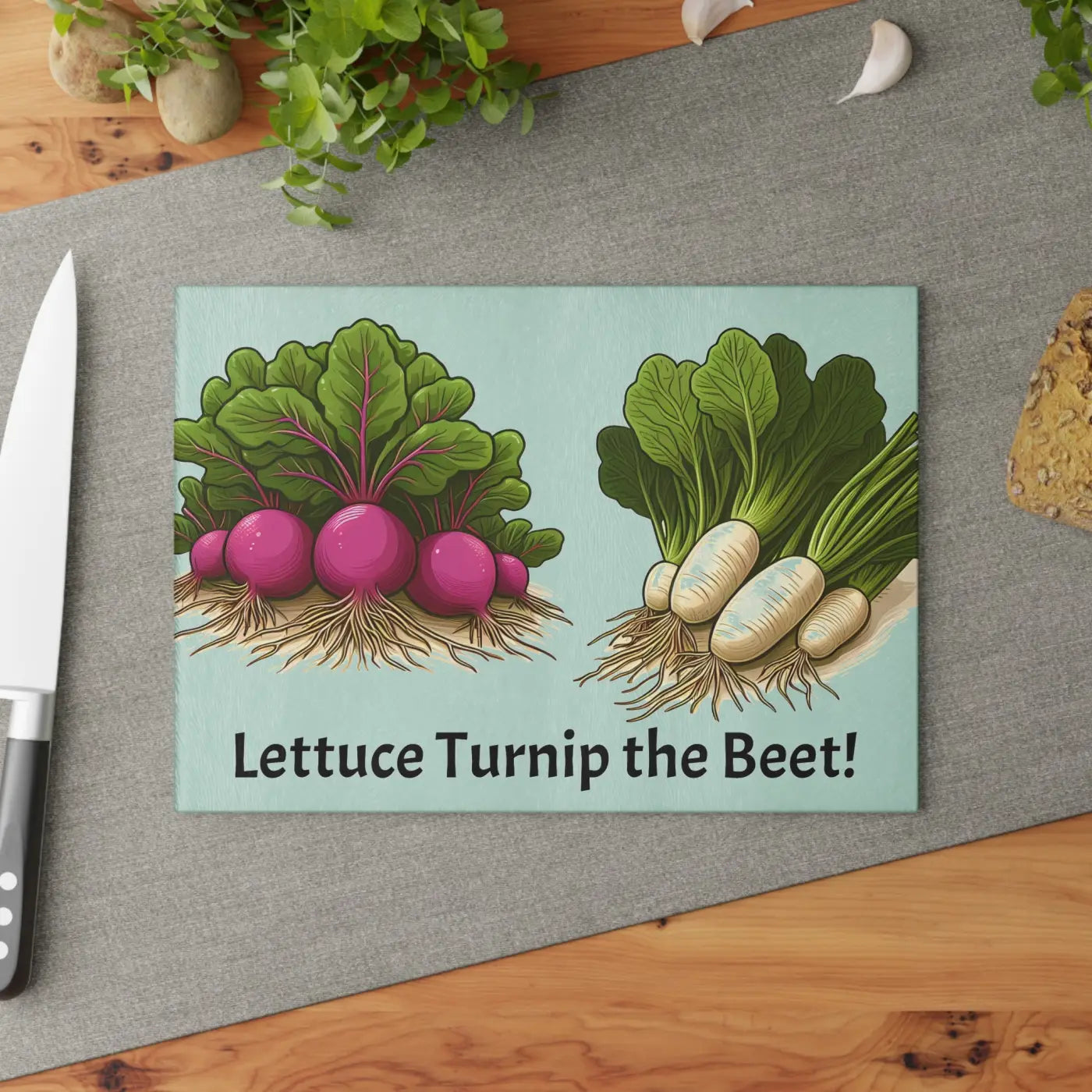 Beet Glass Cutting Board - Vibrant Kitchen Essential - DipaliZ