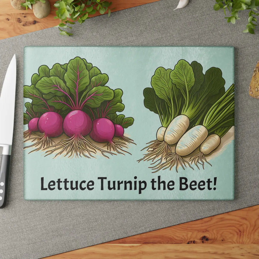 Beet Glass Cutting Board - Vibrant Kitchen Essential - DipaliZ