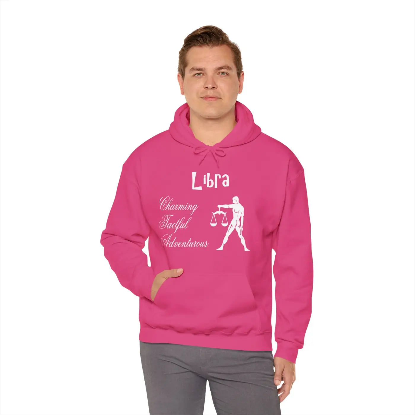 Libra Zodiac Hooded Sweatshirt - Cloudlike Cosmic Comfort - DipaliZ