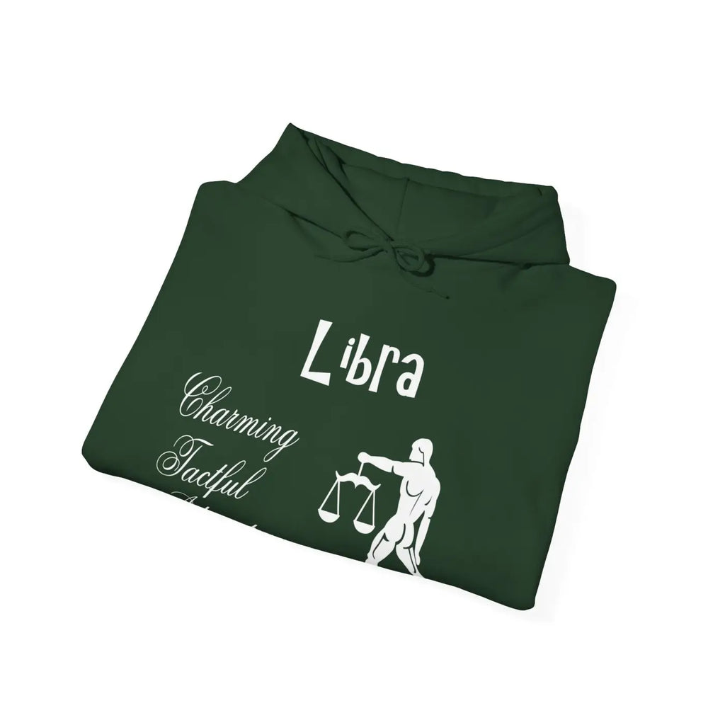 Libra Zodiac Hooded Sweatshirt - Cloudlike Cosmic Comfort - DipaliZ