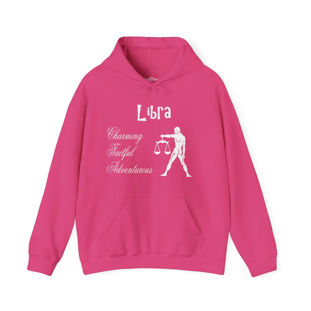 Libra Zodiac Hooded Sweatshirt - Cloudlike Cosmic Comfort - DipaliZ