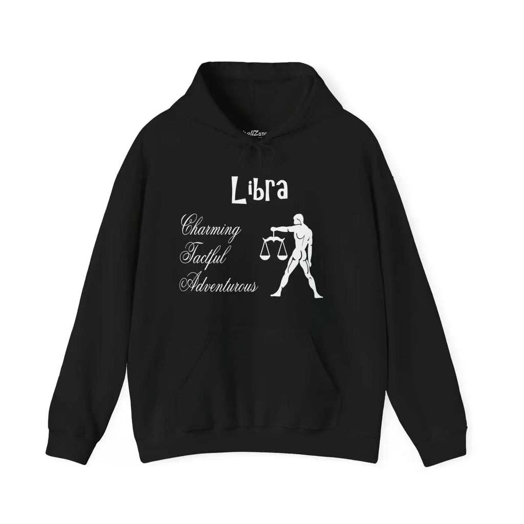 Libra Zodiac Hooded Sweatshirt - Cloudlike Cosmic Comfort - DipaliZ