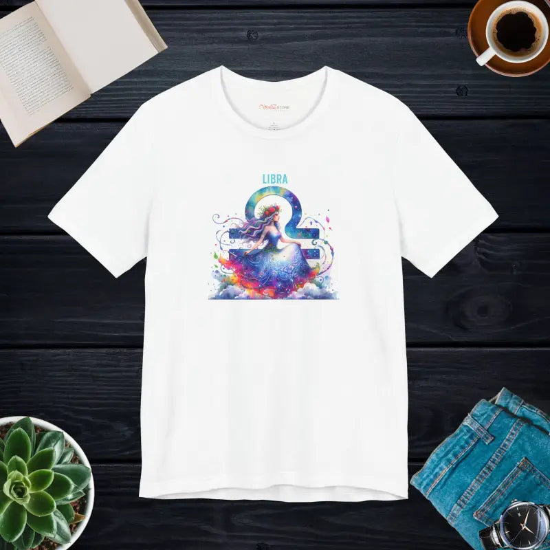 Libra Zodiac Tee - Jersey Short Sleeve Astrology Style - DipaliZ