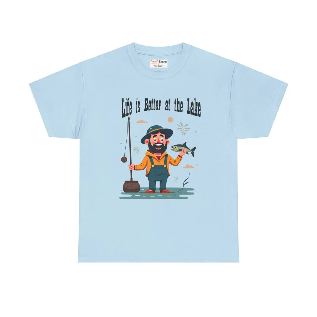 Lake Life Heavy Cotton Tee - Breezy Lakeside Vibes - DipaliZ